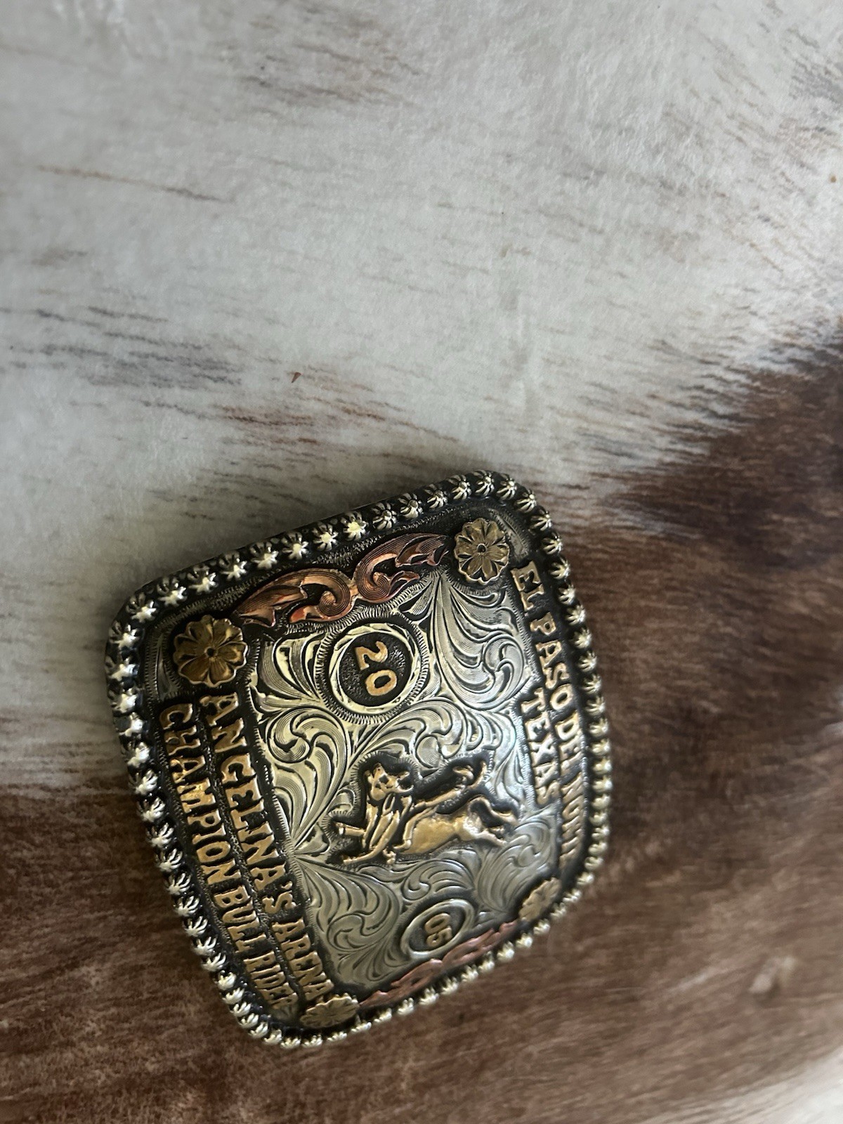2005 Bull Riding Champion Trophy Rodeo Belt Buckle El Paso, Texas | eBay