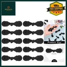 Elegant Black Chinese Frog Closures Sewing Buttons for Clothing 10 Pairs