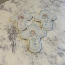 Precious Moments Jesus Loves Me Baby Boy Wall Cross baby girl set of 3