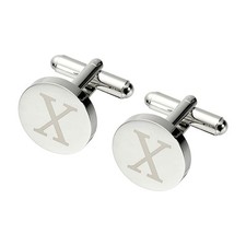 Men's Initial Cufflinks Personalized Letter Shirt Studs for Formal Wear