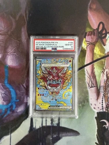 Hearthflame Mask Ogerpon ex 148/131 Sv: Prismatic Evolutions Holo (PSA 10)