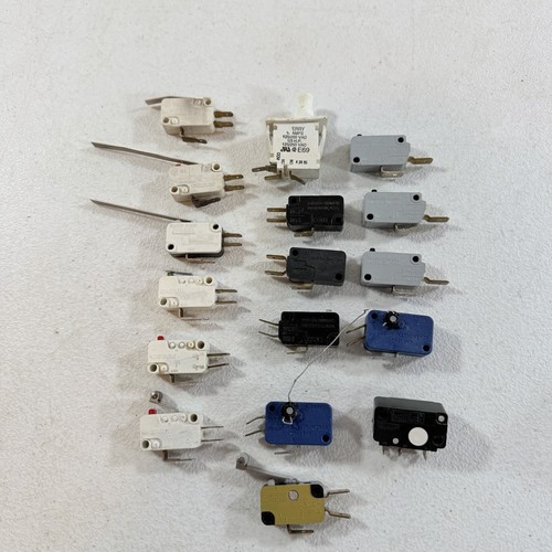 Huge Lot of Vintage Micro Switches Honeywell Cherry BusyB SAIA Continuity Tested