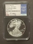 2018-S $1 SILVER AMERICAN EAGLE FDOI First Day Washington MOY : NGC PF70 : 06554