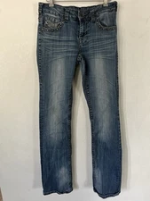 Women’s Cowgirl Tuff Co Desert Canyon boot cut denim jeans w 28 L 35