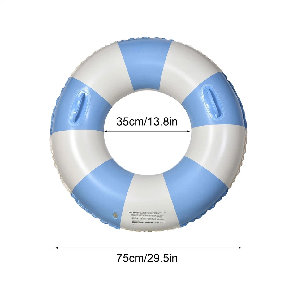 Schwimmring Schwimmring für Erwachsene verdickte Anti -Rollover gestreift - Bild 2 von 4