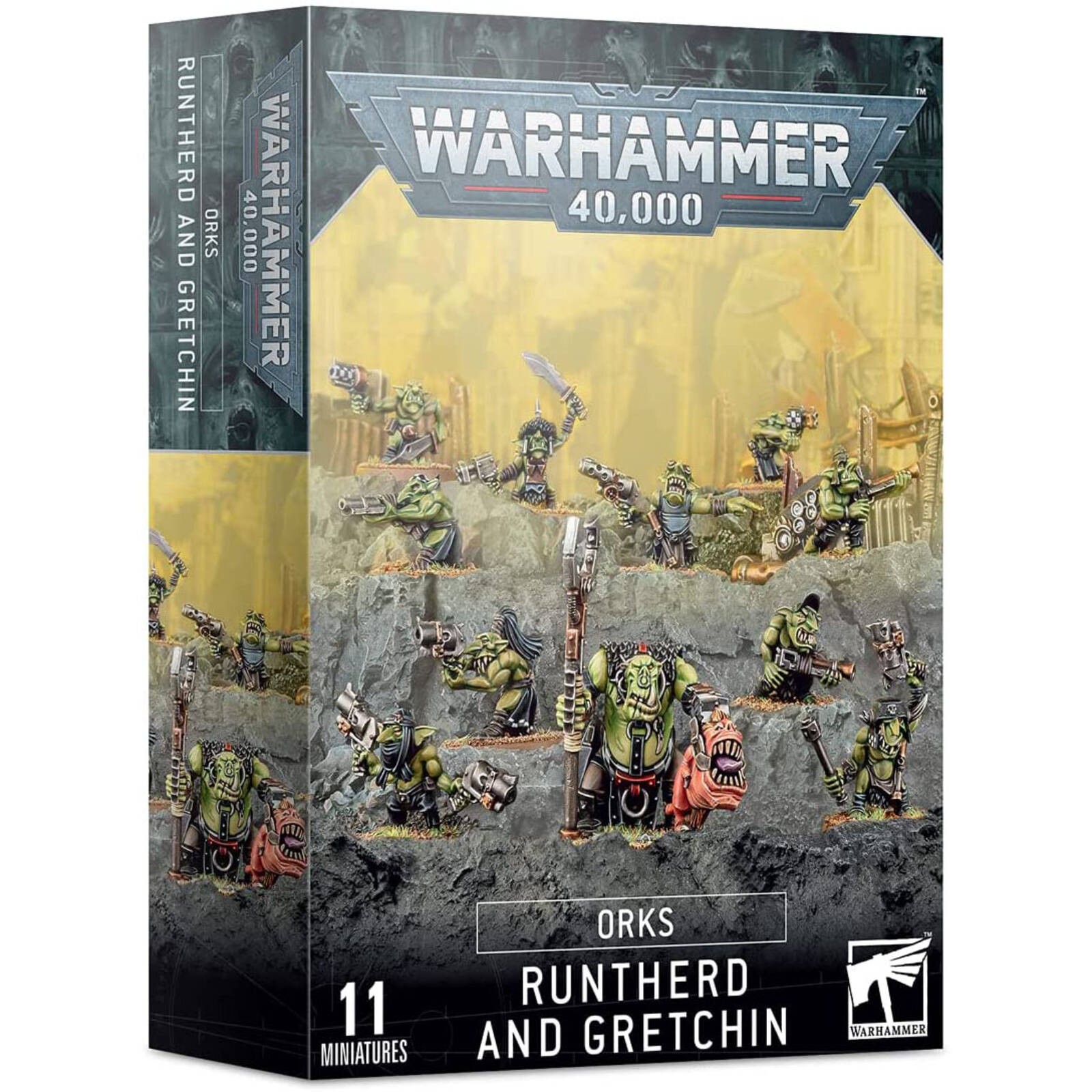 Warhammer 40,000 - Orks Runtherd and Gretchin - 11 Miniatures
