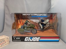 GI Joe 25th Anniversary RAM Cycle   Breaker and Cobra Flight Pod   Tele-Viper