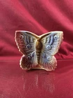 VTG Hull Pottery Butterfly Ceramic Wall Pocket Blue/ Purple USA