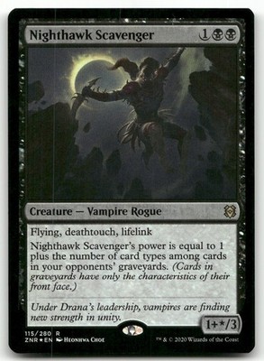 Nighthawk Scavenger #115 (Foil) (NM) Zendikar Rising ZNR Magic MTG
