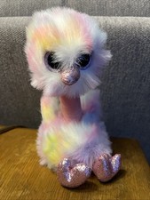 TY Beanie Boos - AVERY The Pink Ostrich (Glitter Eyes) (6 Inch) Plush Toy
