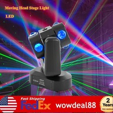 Rotating Laser Beam Moving Head 8 LED RGBW Stage Light DMX Disco Party 22CH/46CH