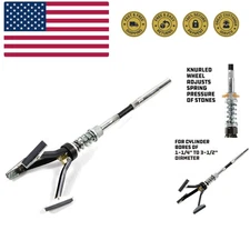 Disk Brake Cylinder Hone 1-1/4 Inch to 3-1/2 Inch, Medium Grit Stones Include...