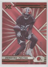 2021 Panini XR Rookies Red 54/249 Demetric Felton #199 0jr6