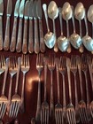 66 Piece 1847 Rogers Bros Adoration Silverplate Flatware Silverware Set — photo 3