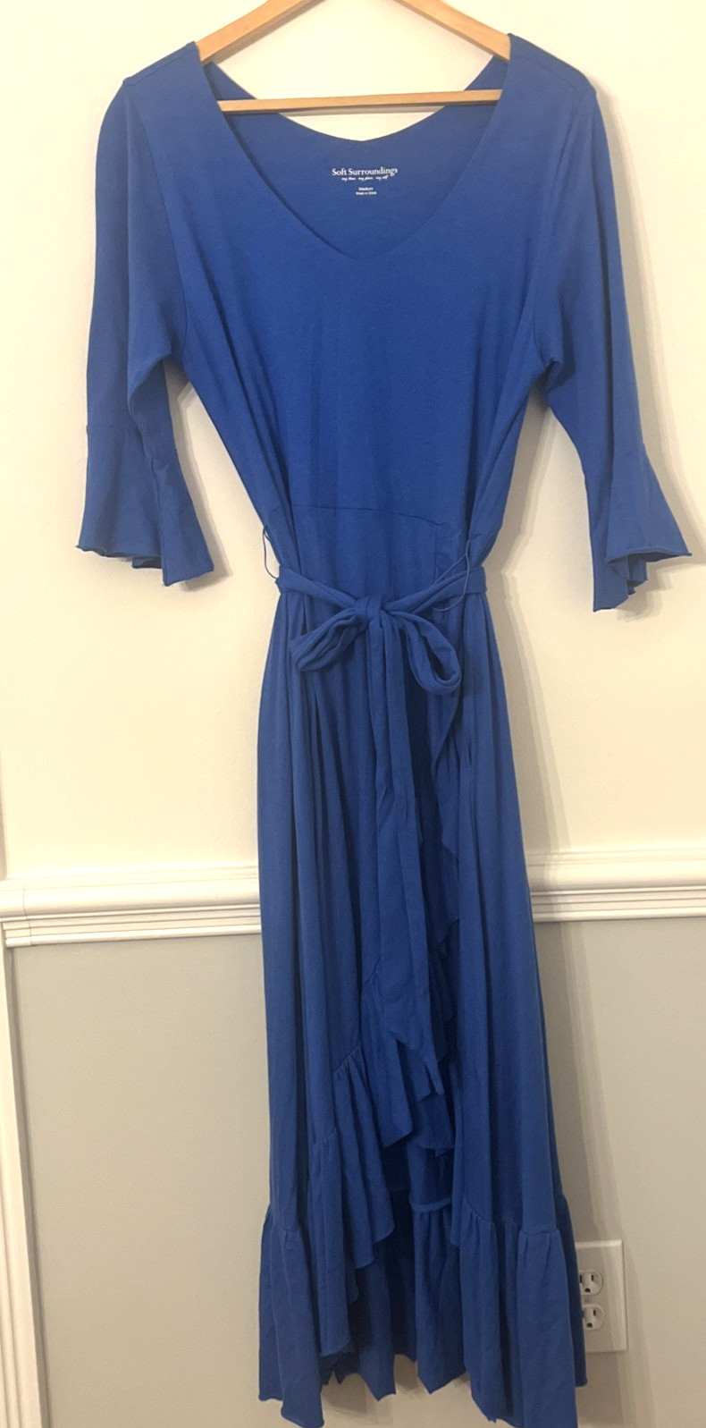 Soft Surroundings Springtime Ruffleneck Dress Med… - image 2