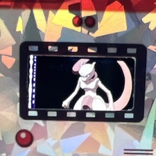 Pok mon Cracked Ice FSA Authentic Mounted Film Cell Mewtwo
