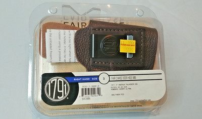 1791 Fair Chase Deer Hide IWB RH Holster - FCD-3-BRW-R  New in Package