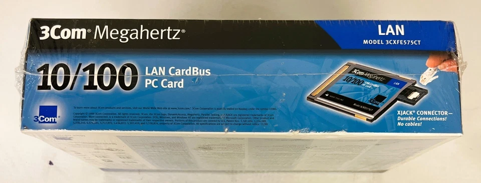 3Com Megahertz 10/100 LAN CardBus PC Card - 3CCFE575CT - New Sealed Box - Image 2 of 4