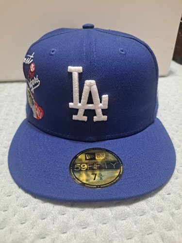 New Era Los Angeles Dogers 59FIFTY Blue Cap Hat. Size 7 5/8 60.6cm. MLB.