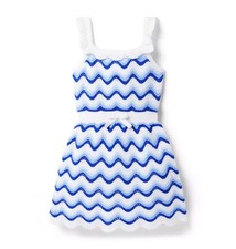 Janie and Jack The Color Wave Crochet Dress Size 7 years