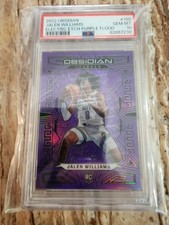 2022-23 Obsidian Jalen Williams RC Electric Etch Purple Flood /49 PSA 10 OKC