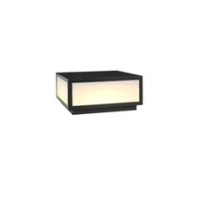 Outdoor Post Caps Light With Pier Mount Base Column Cap Lamps Black Waterproo...