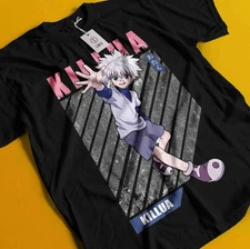 Killua Tshirt Hisoka Shirt Hunter X Hunter Manga Strip HXH Tee Anime Gon T-Shirt