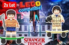 2x STRANGER THINGS WILL MIKE CUSTOM PRINTED MINIFIGURE LEGO FIGURE FIGURES BYERS