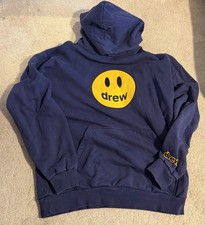 Drew House Mascotte Felpa con Cappuccio Dark Navy Taglia Large - Ottime Condizioni