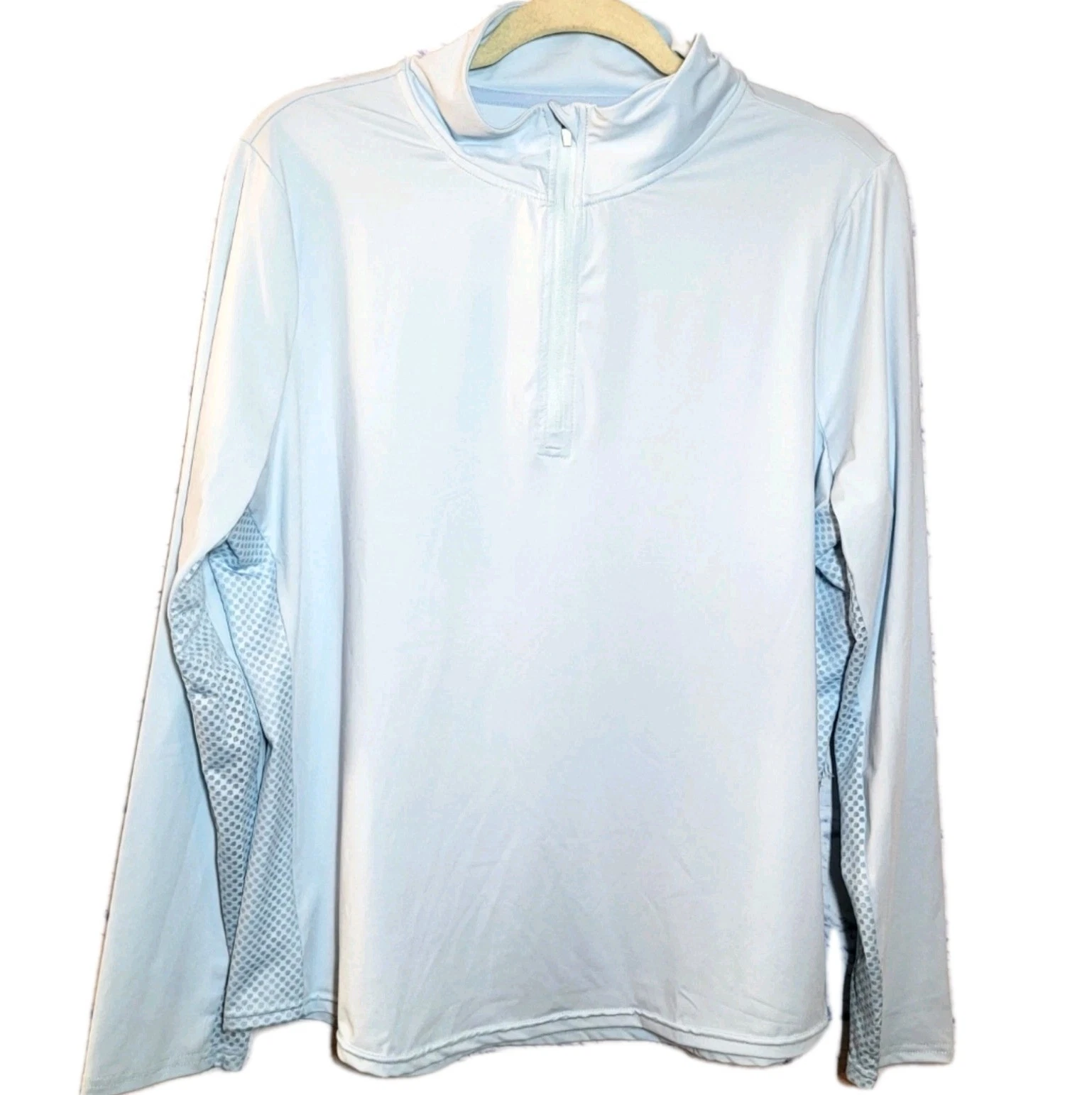 Renwick Golf Shirt Blue Size XL Quarter Zip Long Sleeve Sun Protection Outdoors