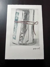 ANDY WARHOL Numbered Litho Poster 15x22,5" POP ART Dollars