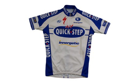 Vintage Fahrrad Trikot Vermarc Quick Step UCI Innergetic Projob Peugeot