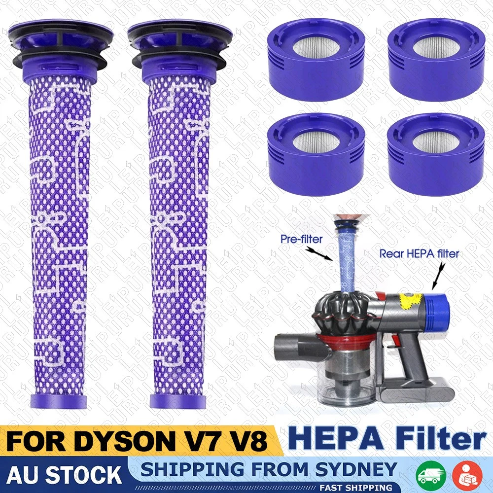 For Dyson V7 V8 Filter Kit Absolute Animal Motorhead Trigger Replacement Hepa
