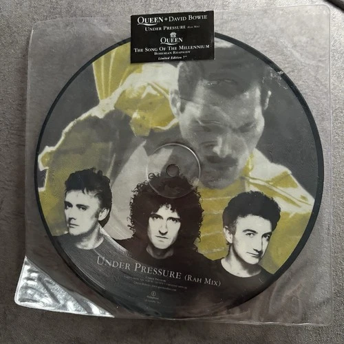 Queen/ David Bowie–Under Pressure-Org UK EMI 7" Picture Disc-QUEENPD28 SEALED!