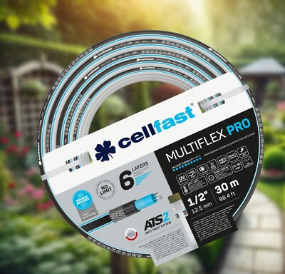 Cellfast MULTIFLEX PRO ATS2  Gartenschlauch 1/2'' 30 m, 6-schichtig