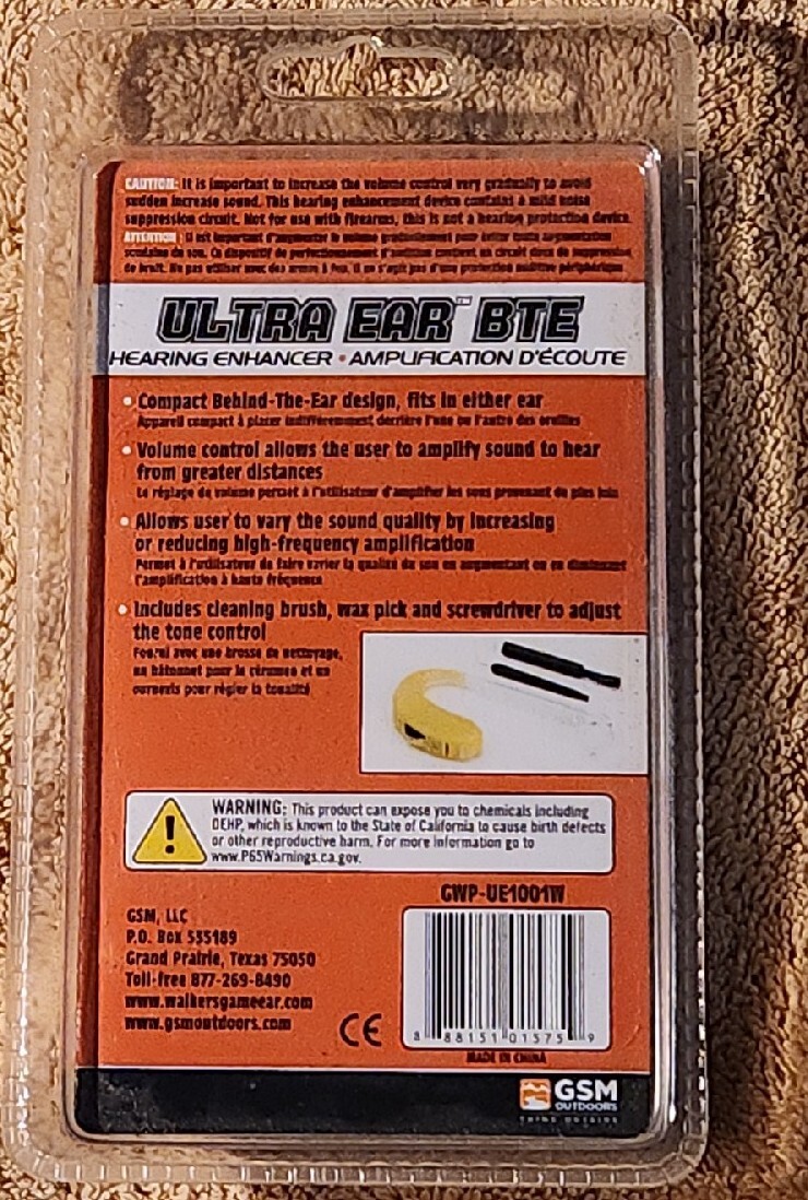 Walkers Ultra Ear BTE Hearing Enhancer Amplification New In Package eBay