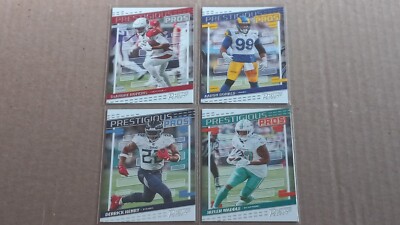 Lot Of (4) Assorted 2023 Prestige Prestigious Pros Inserts Waddle, Henry 
