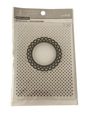 Recollections Embossing Black  White Folder 4in