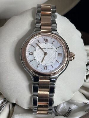 Frederique Constant FC-281WH3ER2B Horological Smart Watch SS/Gold 34mm Quartz