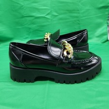 Guess Hillford Womens Size 8.5M Black Faux Le...