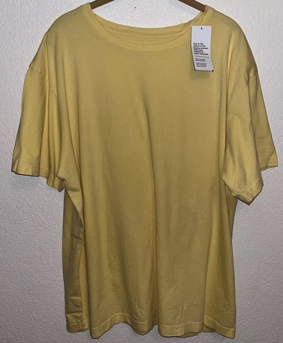 T-shirt girocollo uomo uso originale taglia XLarge giallo mais dolce tinta botanica - Foto 4 di 6