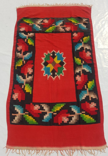 Vintage Traditional Handcrafted Beautiful Kilim Rug for Home Décor 196x108 cm