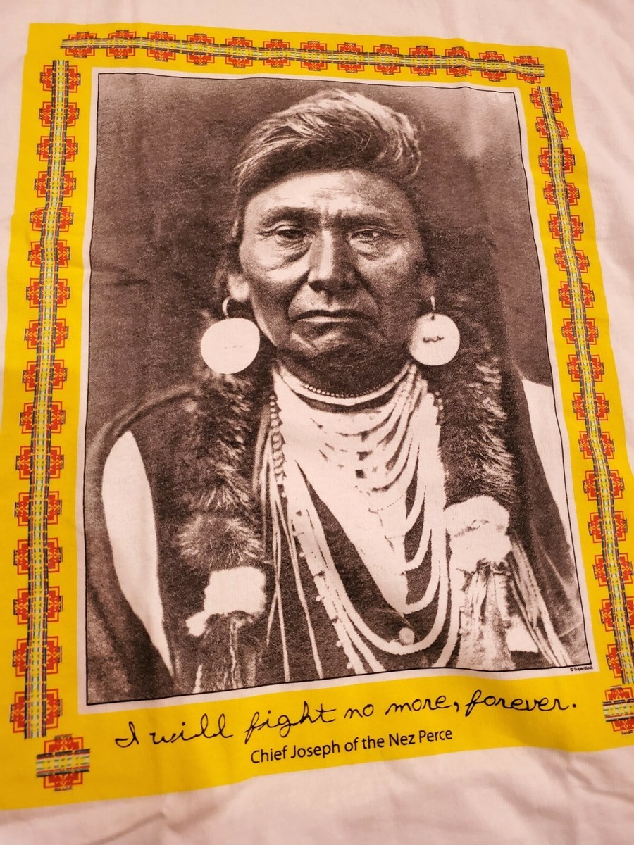 トップス vtg ozone chief joseph american indian Vintage Chief Joseph Native American Indian USA Made Single