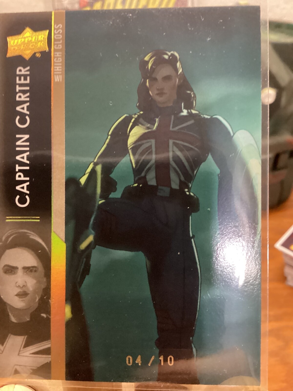 2023 Upper Deck Marvel What If High Gloss #5 Peggy Carter Serial Numbered /10 Gem Mint