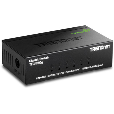 TRENDnet  TEG-S50g 5-Port Gigabit GREENnet Switch /w metal case 10Gbps