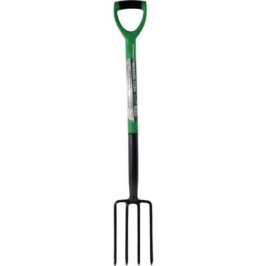 NEU GARTEN UMRANDUNG GRABEN GABEL GARTENARBEIT PVC GRIFF WERKZEUG KOHLENSTOFFSTAHL 4 ZÄHNE