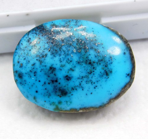 18.80 Ct Natural Blue Turquoise Cabochon Cut | AAA Quality Loose Gemstone - Picture 8 of 9