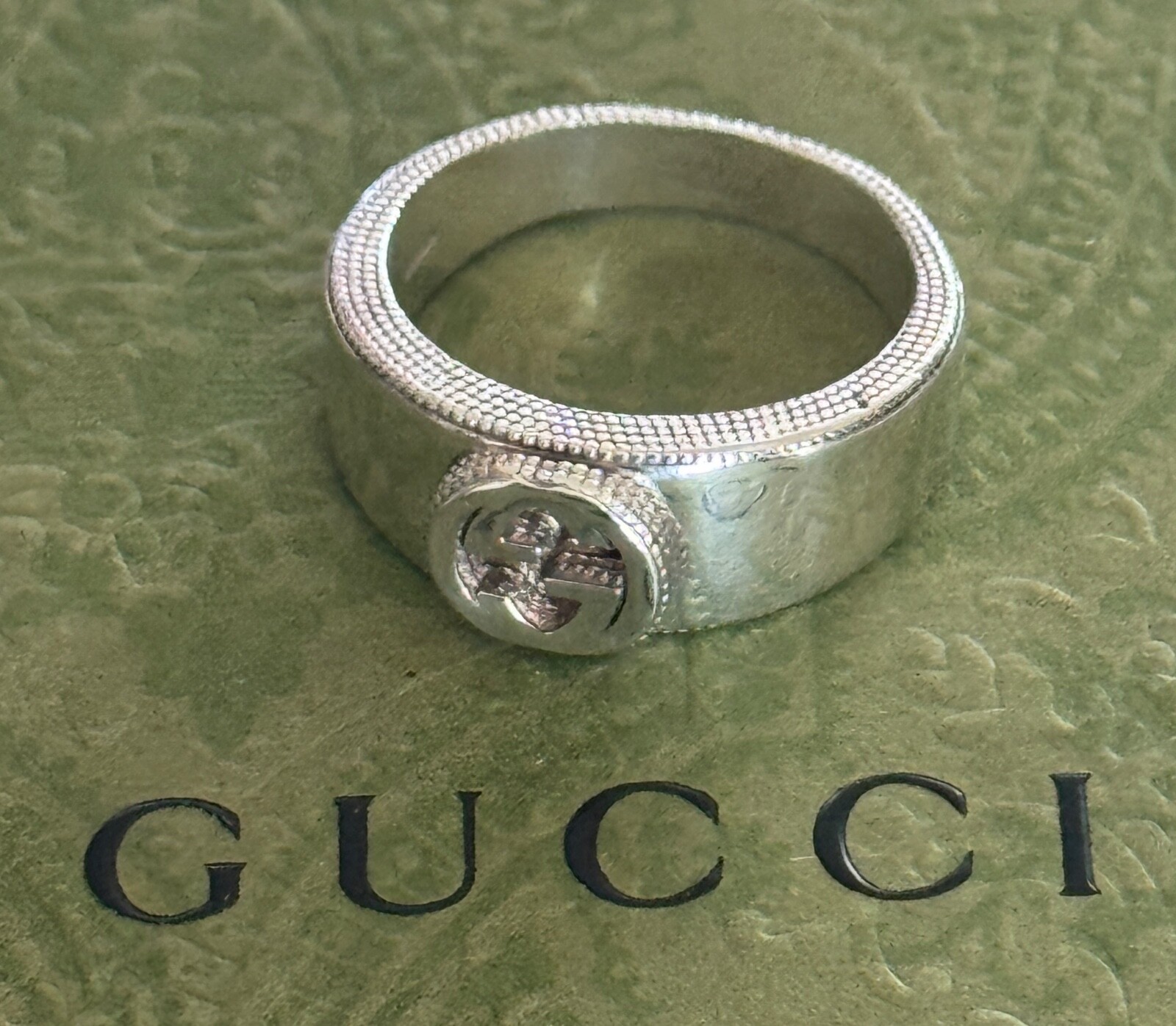Gucci Interlocking G Ring  Sterling Silver 925  S… - image 3