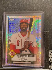 Dee Strange Gordon   2021 Topps Chrome Platinum - X-Fractor - Reds- #401