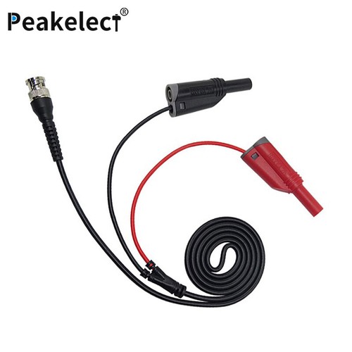 Peakelect BNC Q9 Male to Dual 4mm Stackable Shrouded Banana Plug Test Lead Cable - Picture 5 of 6